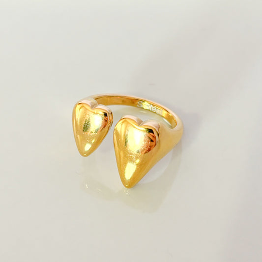 Anello Double Heart